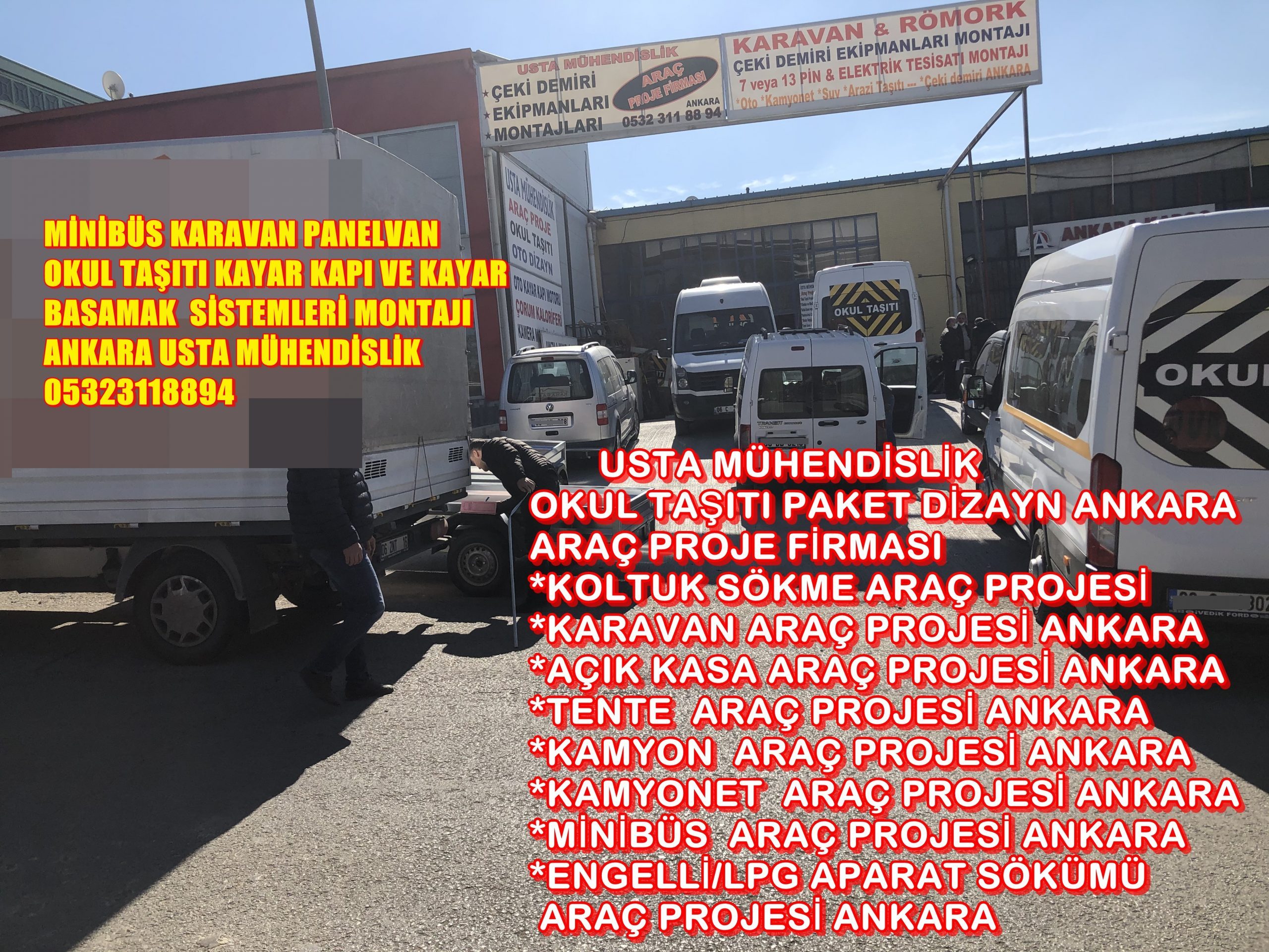 USTA MÜHENDİSLİK  ARAÇ PROJE FİRMASI ANKARA 